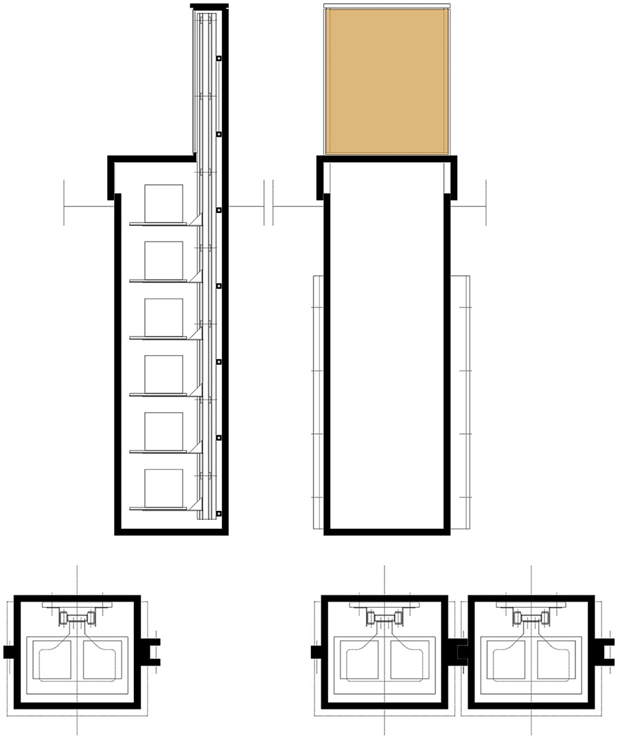 Studio di Architettura Fattori Fausto - Progetto Sirmione Insieme_cimitero sirmione_progetto tomba di famiglia