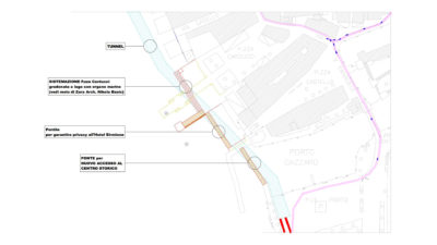 Progetto Sirmione Insieme_progetto ponte pedonale come secondo accesso per Sirmione