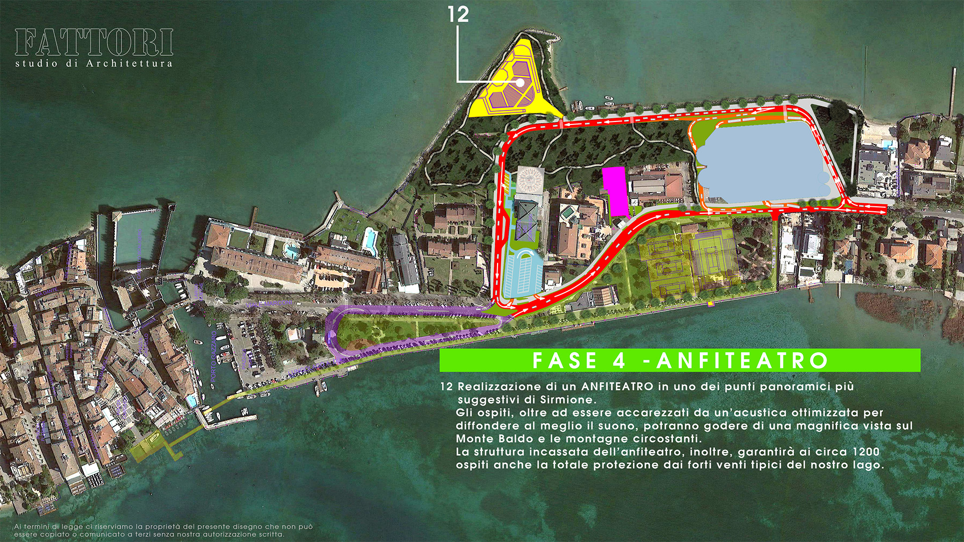 Studio di Architettura Fattori Fausto - Viabilità Sirmione il progetto - Fase 4 Anfiteatro Sirmione